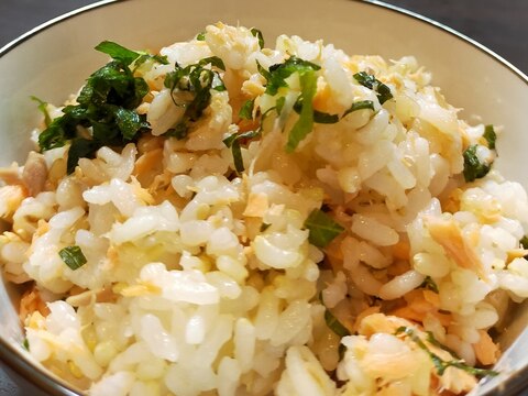 しそ香る鮭の混ぜごはん